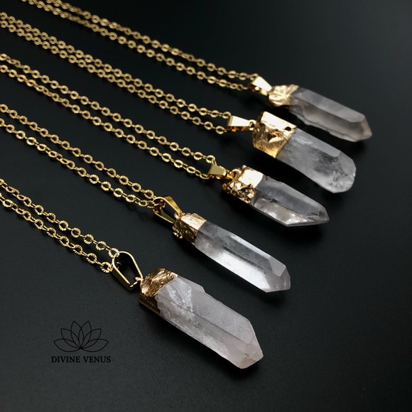 Clear Quartz Necklace | Natural Quartz | - Picture 9 of 16